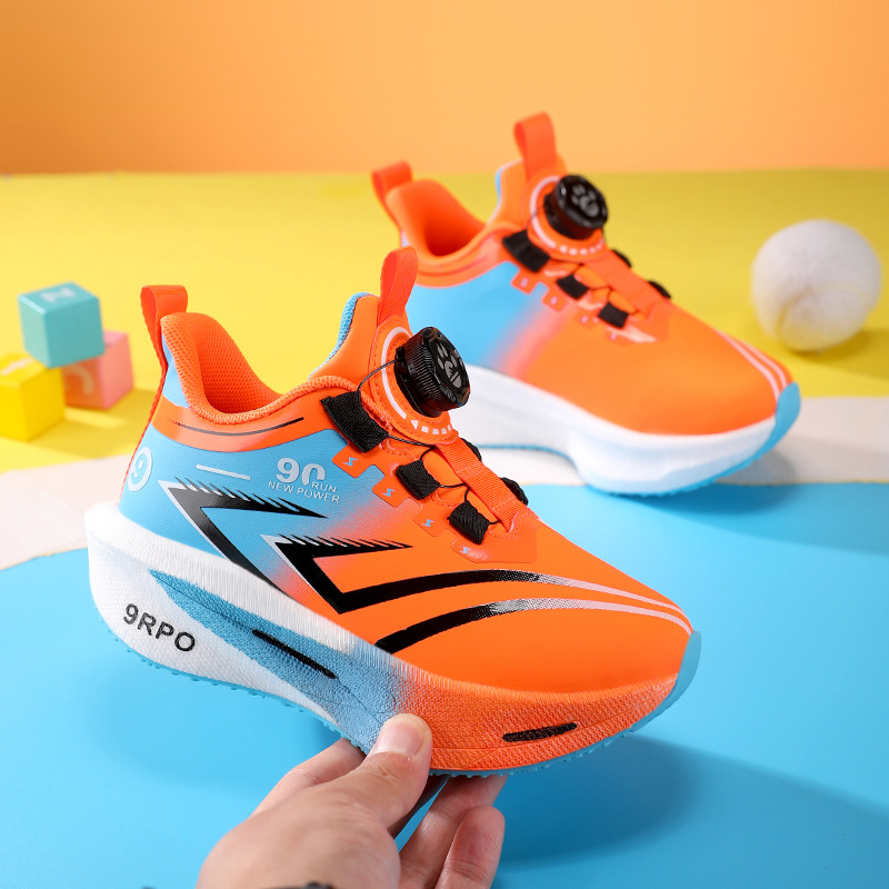 Dječje sportske tenisice s okretanjem kopče, gornji dio od mikrovlakana, gumeni potplat, prozračne i lagane, unisex, proljeće–jesen