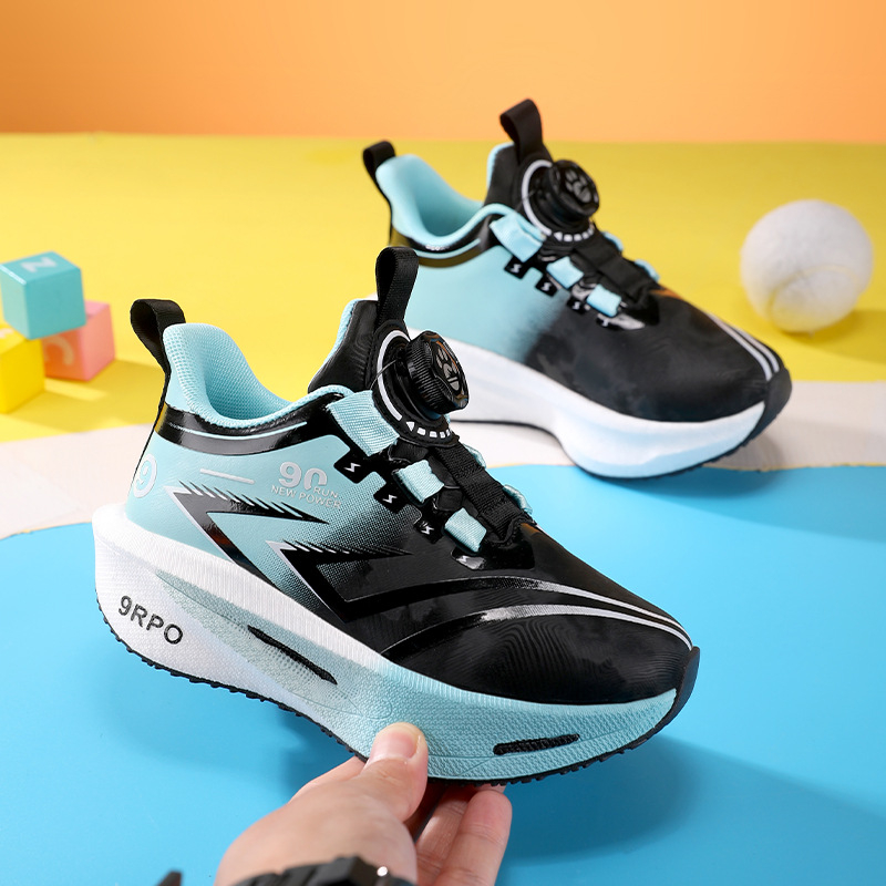 Dječje sportske tenisice s okretanjem kopče, gornji dio od mikrovlakana, gumeni potplat, prozračne i lagane, unisex, proljeće–jesen