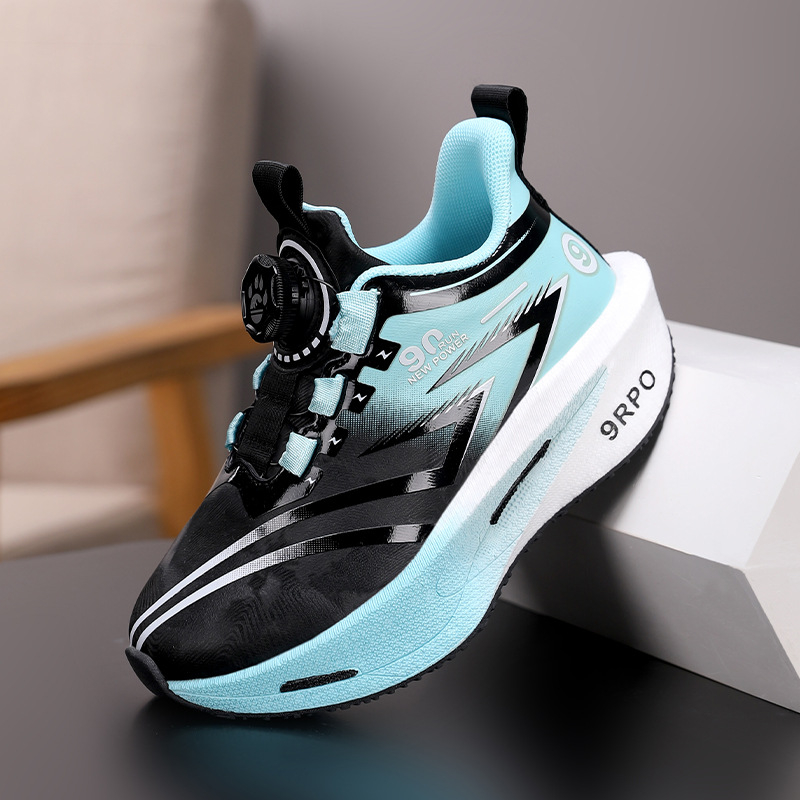 Dječje sportske tenisice s okretanjem kopče, gornji dio od mikrovlakana, gumeni potplat, prozračne i lagane, unisex, proljeće–jesen