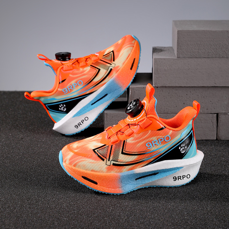 Dječje sportske tenisice s okretanjem kopče, gornji dio od mikrovlakana, gumeni potplat, prozračne i lagane, unisex, proljeće–jesen