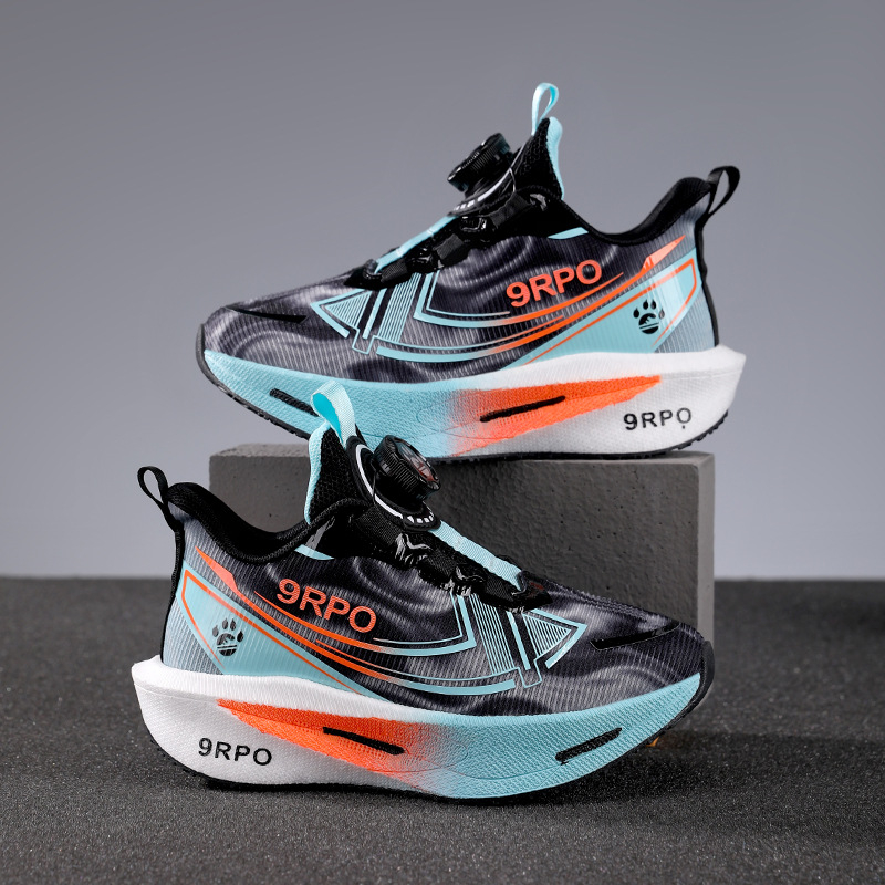 Dječje sportske tenisice s okretanjem kopče, gornji dio od mikrovlakana, gumeni potplat, prozračne i lagane, unisex, proljeće–jesen