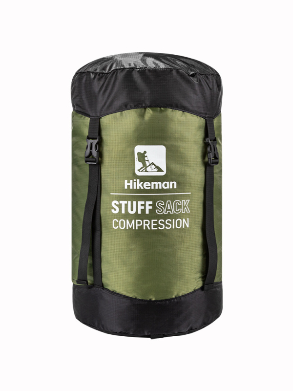 Miegmaišio suspaudimo krepšys – su dangteliu, poliesterio audinys, lengvas kempingui (115–189 g)