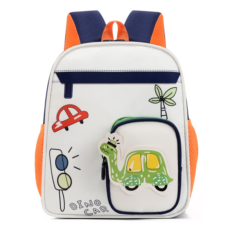 Batoh pre predškolák s animálnym vzorom, Oxford materiál, ramenné popruhy s nafúknutým vankúšom, do školy (Oxford materiál • Animálny vzor • Nafukovací vankúš na ramenné popruhy • Do školy)