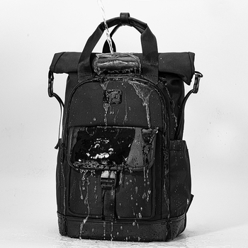 Pánsky batoh na cestovanie, Urban Adventure štýl, 20–35 L, Oxford materiál, ramenné popruhy s vzdušným vankúšom