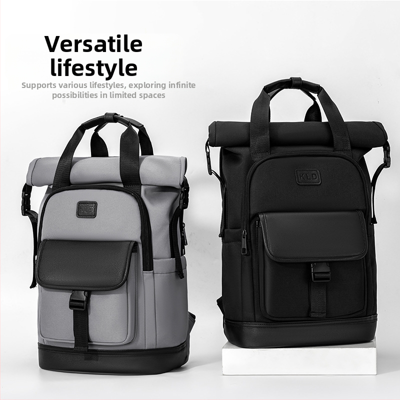 Pánsky batoh na cestovanie, Urban Adventure štýl, 20–35 L, Oxford materiál, ramenné popruhy s vzdušným vankúšom