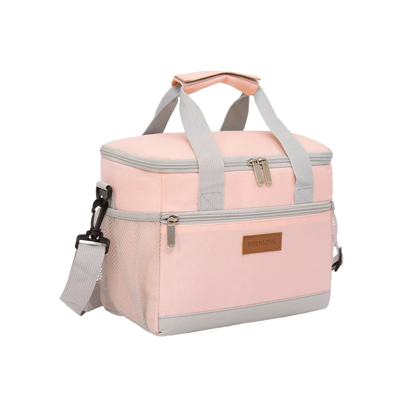 Taška na obed s otvoreným horným otvorom, ručné nosenie, Oxford tkanina, objem 7,8 l, moderný minimalistický štýl, prenosná, skladacia, injekcia vody