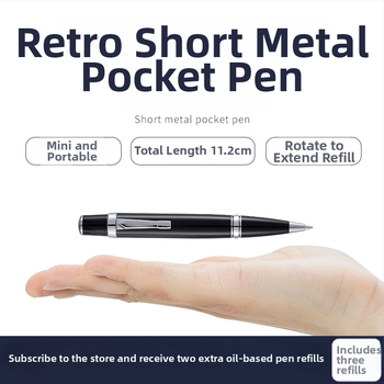 Kovové guľôčkové pero s otáčacím mechanizmom, pero na podpis