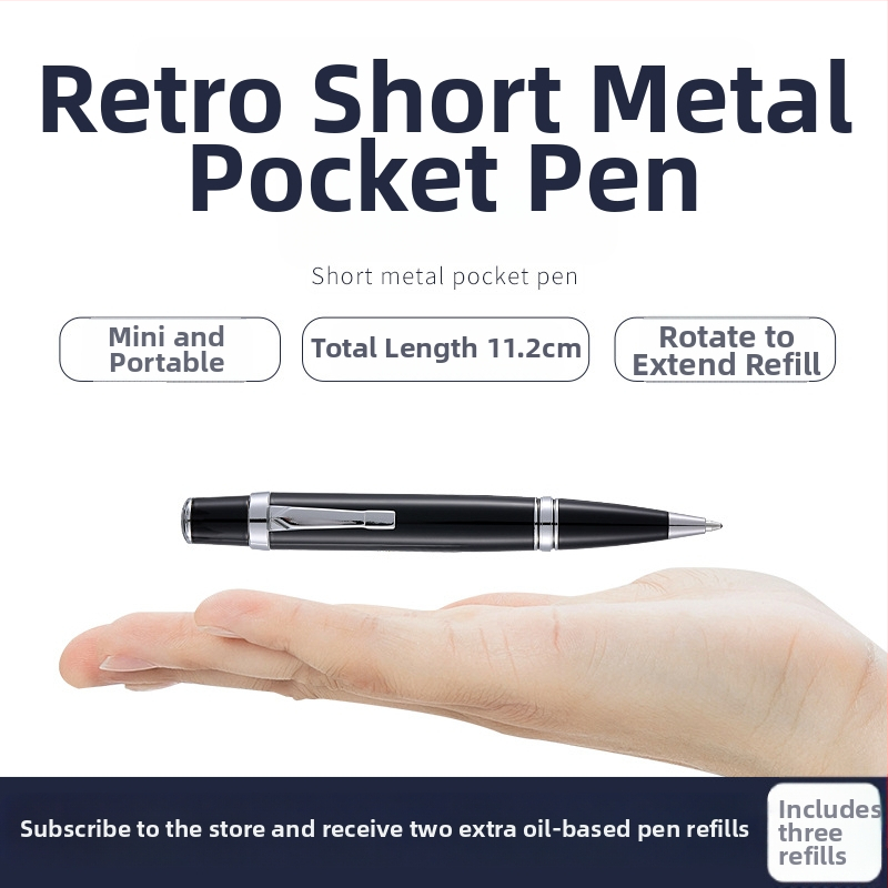 Kovové guľôčkové pero s otáčacím mechanizmom, pero na podpis