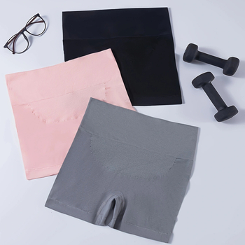 Nylonové dámske boxerkové nohavičky, stiahnutie brucha a zdvihnutie zadku, bezšvové a priedušné, vysoký pás