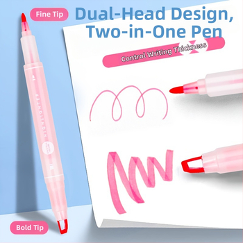 Divkrāsu fluorescējošu marķieru komplekts ikdienas marķēšanai (Zīmols: Other; Produkta numurs: jd601101133391507)