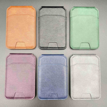 MagSafe držač kartica s magnetskim stalkom — kartični stil, PU materijal, otisak, prilagodljiv, Apple kompatibilan