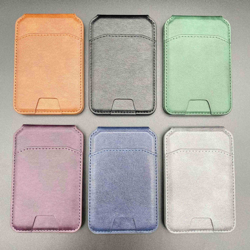 MagSafe držač kartica s magnetskim stalkom — kartični stil, PU materijal, otisak, prilagodljiv, Apple kompatibilan