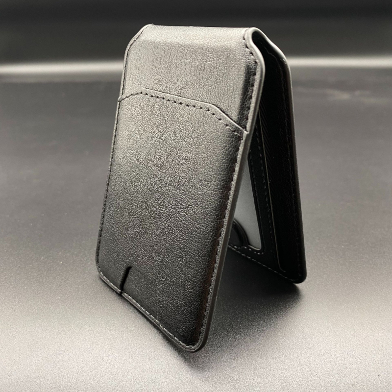 MagSafe držač kartica s magnetskim stalkom — kartični stil, PU materijal, otisak, prilagodljiv, Apple kompatibilan