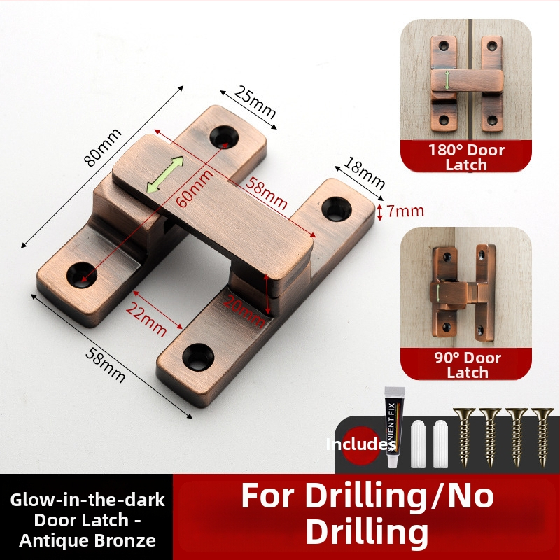 Butterfly latch, zliatina zinku, univerzálny ľavý-pravý, svetelný zámok, model MK-A, Solot