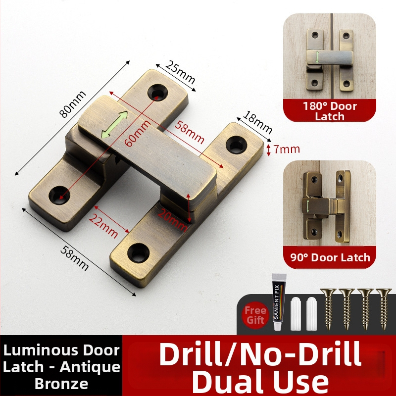 Butterfly latch, zliatina zinku, univerzálny ľavý-pravý, svetelný zámok, model MK-A, Solot