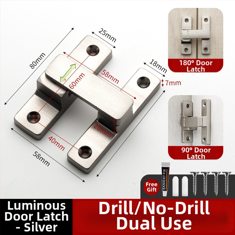 Butterfly latch, zliatina zinku, univerzálny ľavý-pravý, svetelný zámok, model MK-A, Solot