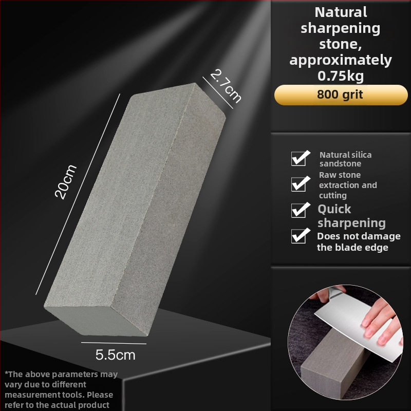 Prírodný brúsny kameň na kuchynské nože – jemné brúsenie, olejový kameň, protišmykový nástroj, Model 757876083656
