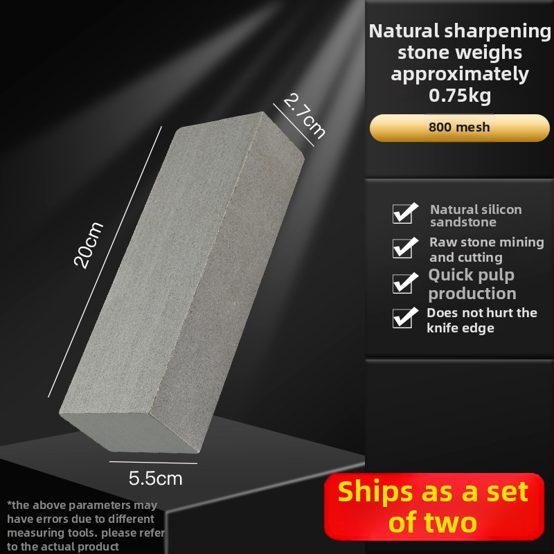 Prírodný brúsny kameň na kuchynské nože – jemné brúsenie, olejový kameň, protišmykový nástroj, Model 757876083656