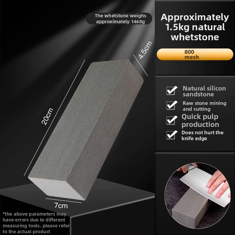Prírodný brúsny kameň na kuchynské nože – jemné brúsenie, olejový kameň, protišmykový nástroj, Model 757876083656