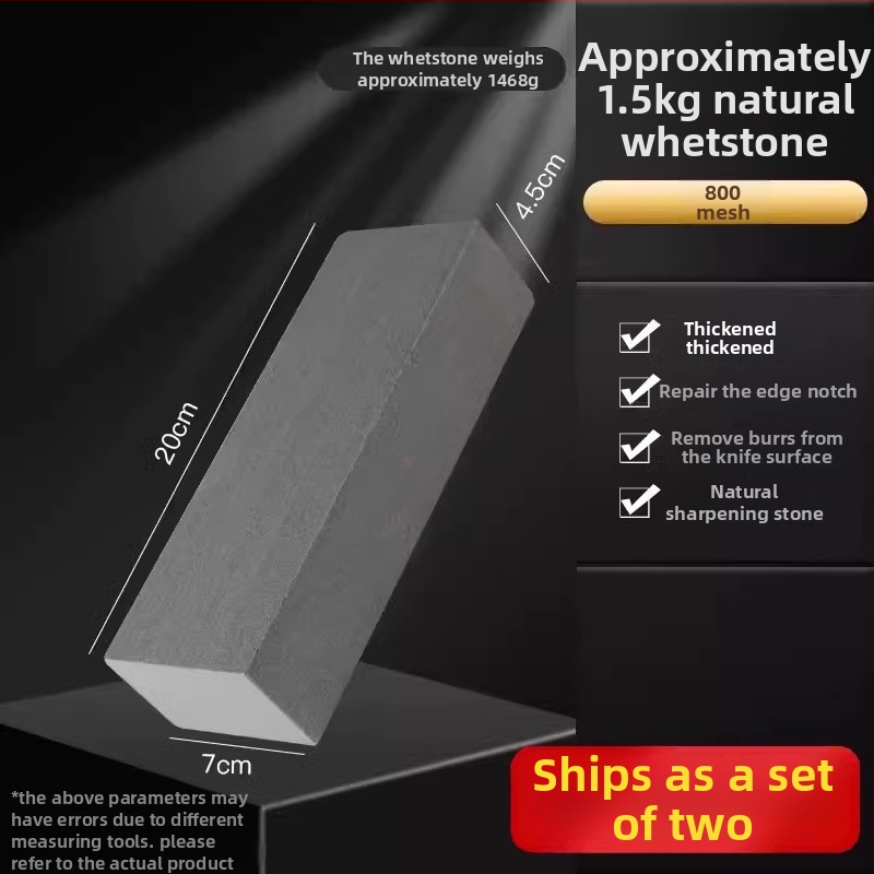 Prírodný brúsny kameň na kuchynské nože – jemné brúsenie, olejový kameň, protišmykový nástroj, Model 757876083656