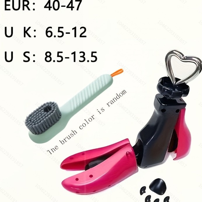 Nastavitelná súprava roztiahnutia obuvi s oporou pre vysoké členky a kefovými doplnkami