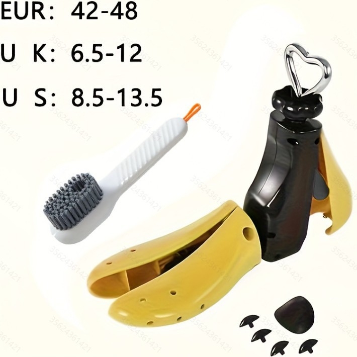 Nastavitelná súprava roztiahnutia obuvi s oporou pre vysoké členky a kefovými doplnkami