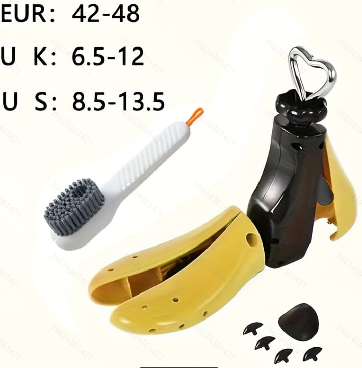 Nastavitelná súprava roztiahnutia obuvi s oporou pre vysoké členky a kefovými doplnkami