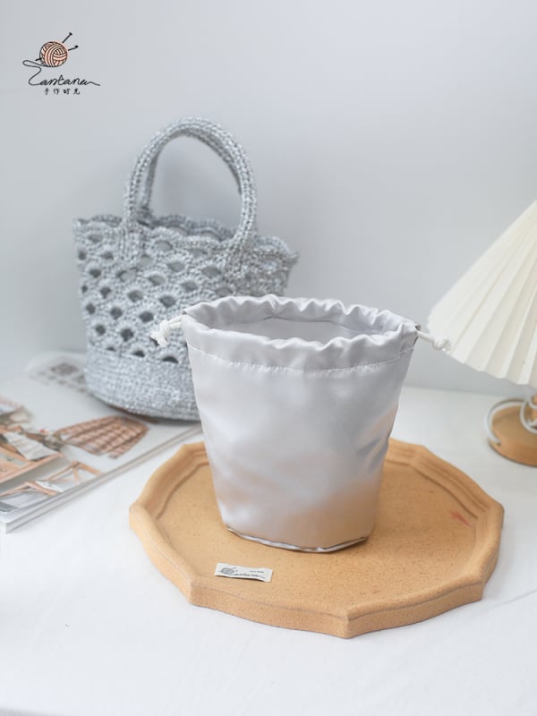 Τσαντάκι από κροσέ με οπή - DIY κιτ υφαντικής, πλαστική υφασμένη τσάντα, Κωδικός προϊόντος 1007136653