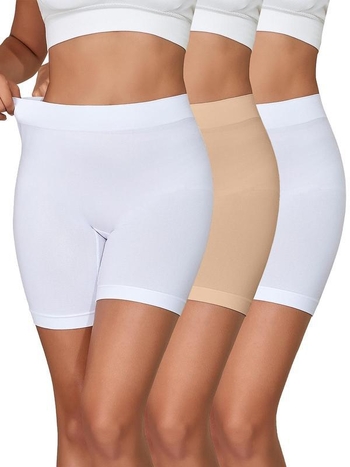 Ženski šorc s visokim strukom za kontrolu trbuha — pamuk; podstava pamuk; glavni materijal <30%