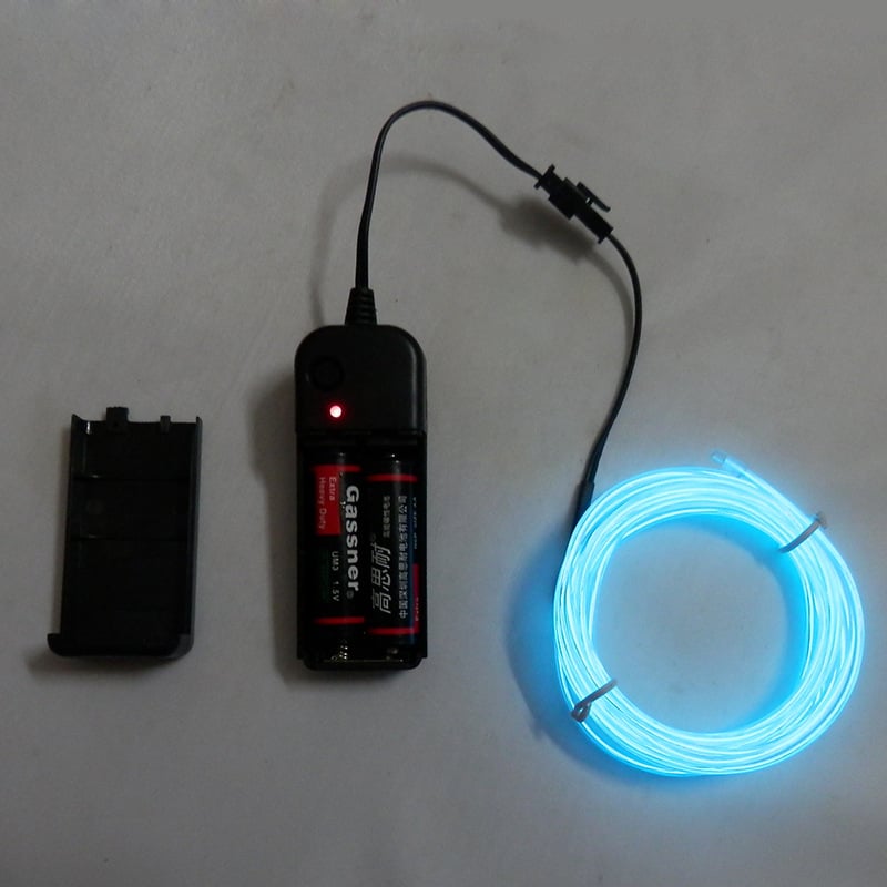 Svetelná sada batériového boxu s 2,3 mm žiarivým káblom, krížovou zrkadlovou konfiguráciou, 3V studené svetlo, lampa bez oslnenia pre atmosféru