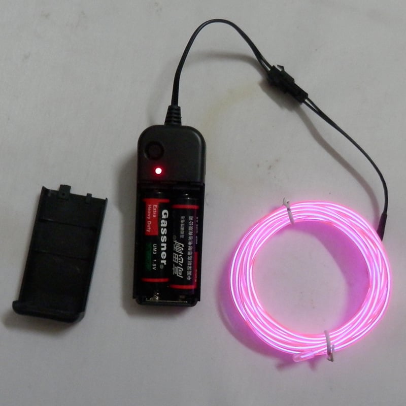 Svetelná sada batériového boxu s 2,3 mm žiarivým káblom, krížovou zrkadlovou konfiguráciou, 3V studené svetlo, lampa bez oslnenia pre atmosféru