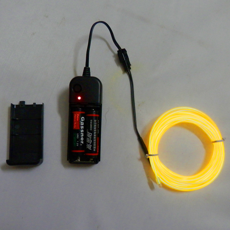 Svetelná sada batériového boxu s 2,3 mm žiarivým káblom, krížovou zrkadlovou konfiguráciou, 3V studené svetlo, lampa bez oslnenia pre atmosféru