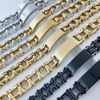 Náramok - nerezová oceľ, geometrický tvar, unisex, punk štýl (Značka: Limon; Jar 2024)