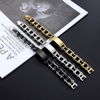 Náramok - nerezová oceľ, geometrický tvar, unisex, punk štýl (Značka: Limon; Jar 2024)