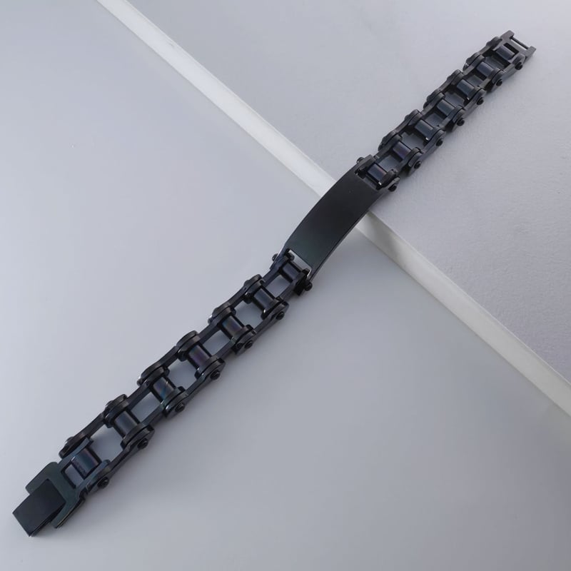 Náramok - nerezová oceľ, geometrický tvar, unisex, punk štýl (Značka: Limon; Jar 2024)