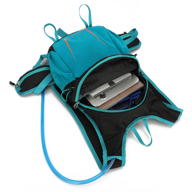 Turistický ruksak s hydratačným systémom, Oxford látka, zakrivené ramenné popruhy, priedušný a nepremokavý