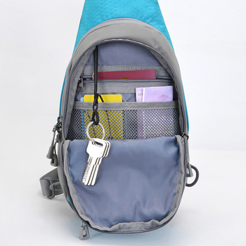Športová hrudná taška na vonkajšie použitie - nylon, priedušná, ultraľahká, unisex, mestský štýl
