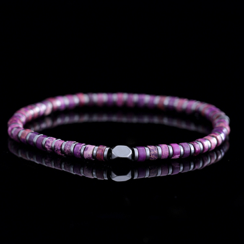 Náramok Go2Boho z polodrahých kameňov, ručne tkaný, dámsky štýl, doplnok na ruku