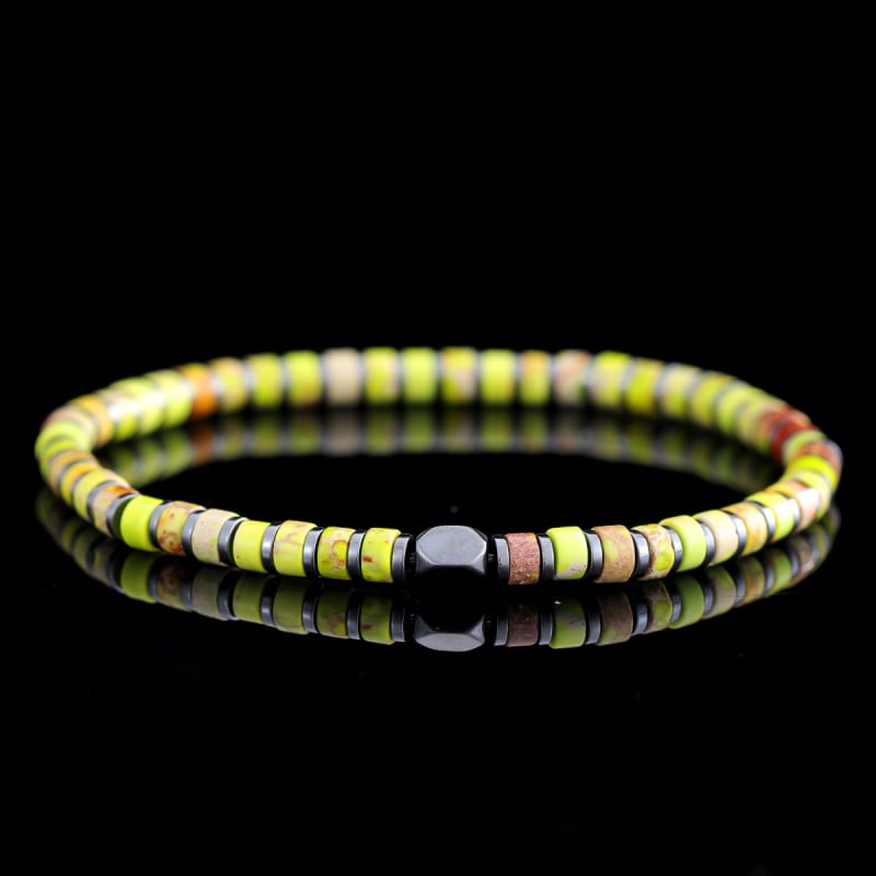 Náramok Go2Boho z polodrahých kameňov, ručne tkaný, dámsky štýl, doplnok na ruku