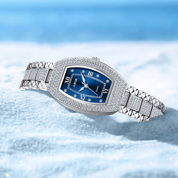 Ženski sat s barilastim kućištem, kvarcni mehanizam, vodootporan do 30 m, mineralno staklo