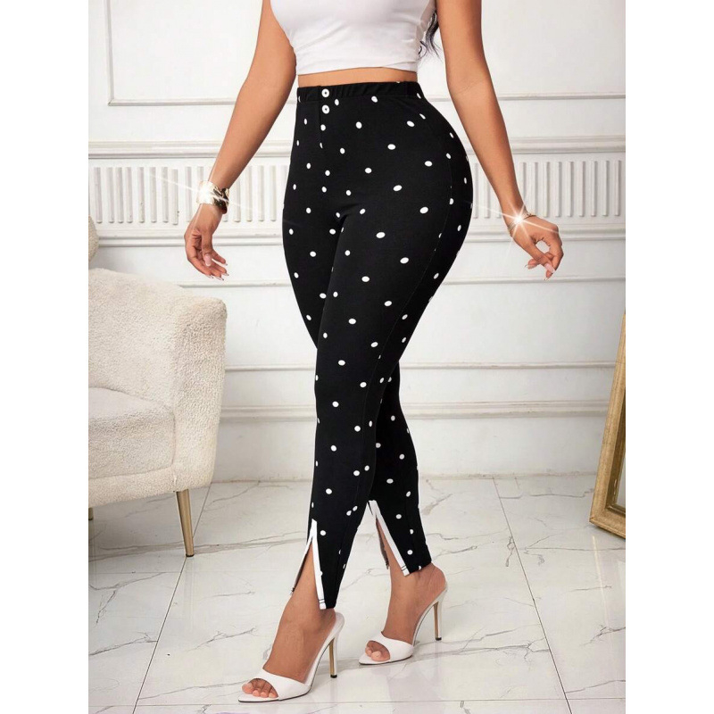 Ženski ljetni komplet: prirodna obojena pamuka, CVC mješavina, hlače duljine 9/10, slobodan kroj, retro stil