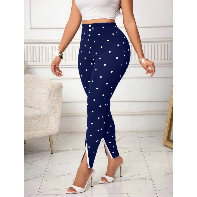 Ženski ljetni komplet: prirodna obojena pamuka, CVC mješavina, hlače duljine 9/10, slobodan kroj, retro stil