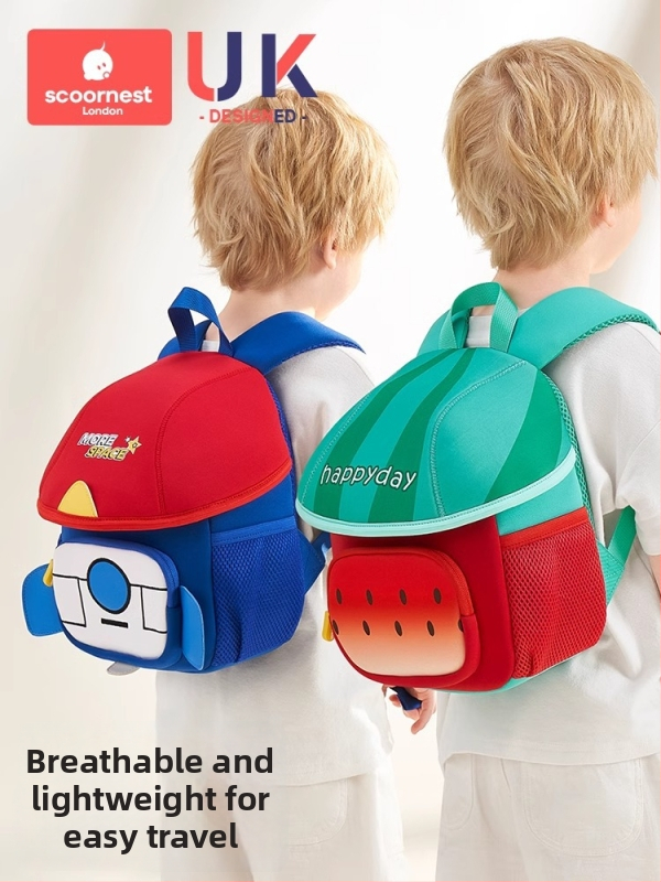 SCOORNEST Batoh do škôlky, plátený, pohlavne neutrálna, detský a roztomilý štýl, pre škôlku