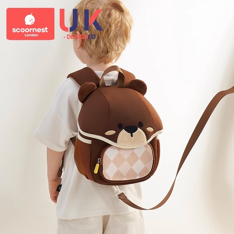 SCOORNEST Rucsac pentru grădiniță, din pânză, UNISEX, Stil copilăros și drăguț, Pentru grădiniță