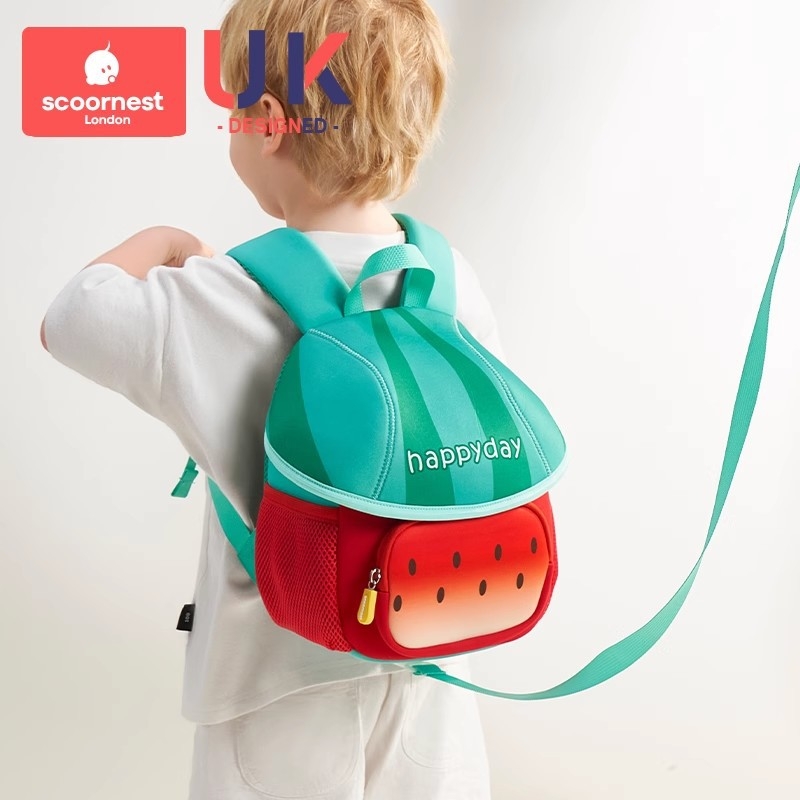 SCOORNEST Rucsac pentru grădiniță, din pânză, UNISEX, Stil copilăros și drăguț, Pentru grădiniță