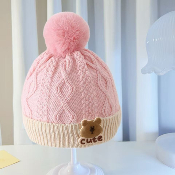 Dječja pletena kapa od vune – topla, otporna na vjetar, kupolasta kruna, za uzrast 6–12 mjeseci i 1–2 godine