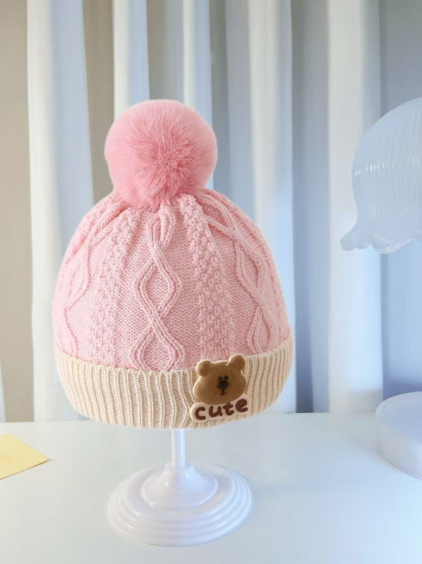 Dječja pletena kapa od vune – topla, otporna na vjetar, kupolasta kruna, za uzrast 6–12 mjeseci i 1–2 godine