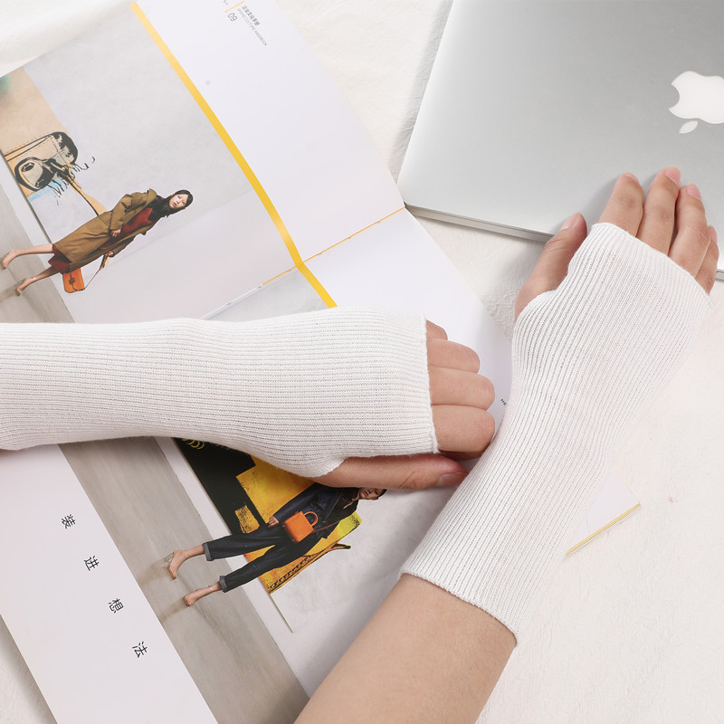 Pletena rukavica s poluj prstima – bez prstiju, zapešćni remen, poliester vlakno, opća namjena