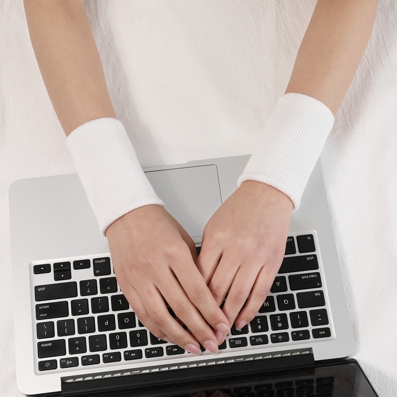 Pletena rukavica s poluj prstima – bez prstiju, zapešćni remen, poliester vlakno, opća namjena