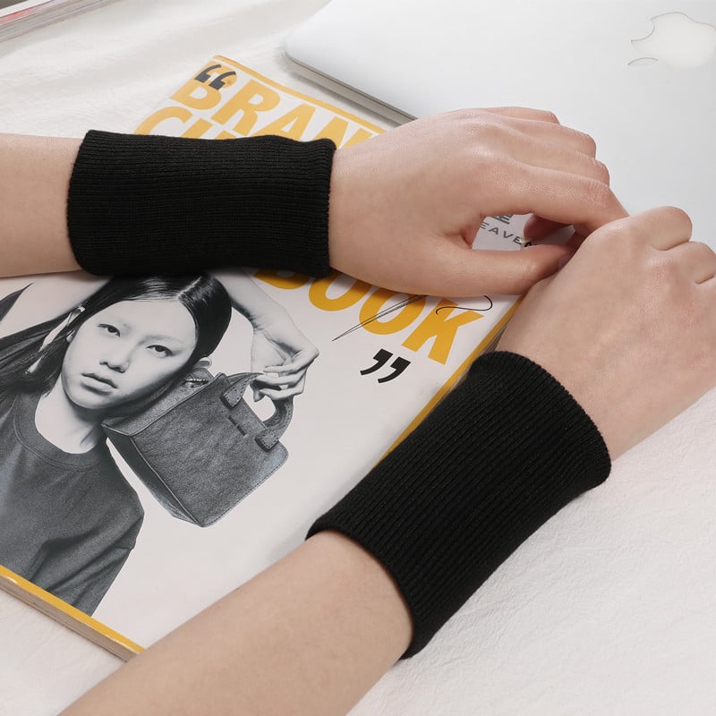 Pletena rukavica s poluj prstima – bez prstiju, zapešćni remen, poliester vlakno, opća namjena